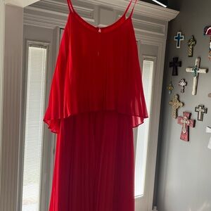 Express Red Layered Dress